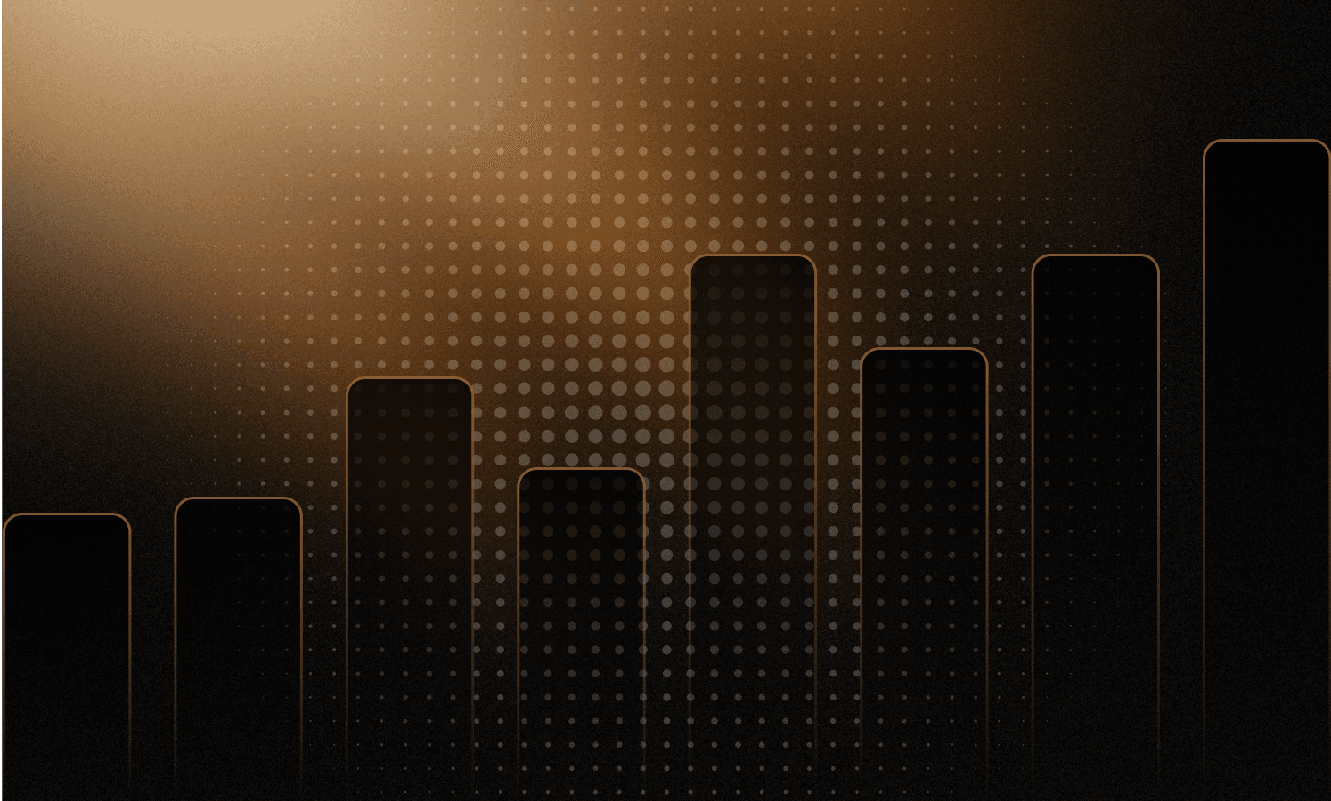 Data bar chart showing analytics